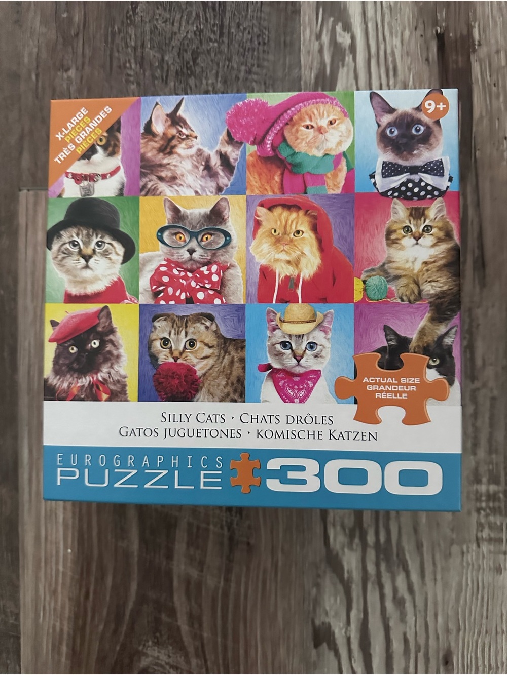 EuroGraphics Silly Cats 300-Piece Puzzle - Colorful Cat Portraits